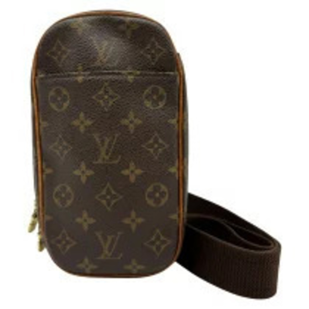 Louis Vuitton Pochette Gange Brown Monogram Leather Body Bag